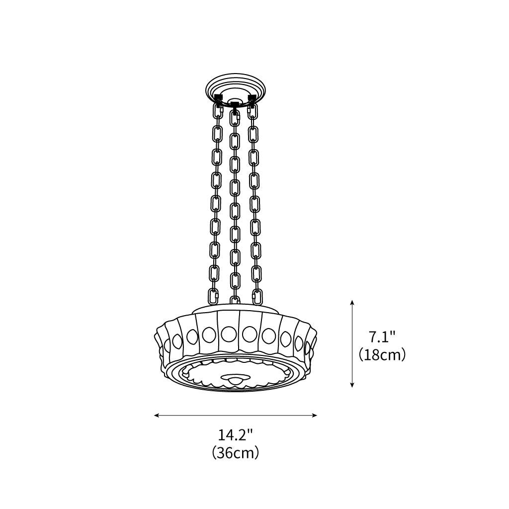 Hanging Ceiling Fixture with Dome Shade and Height-Adjustable Suspension for Kitchen Islands, Breakfast Nooks, Dining Spaces | Thomler