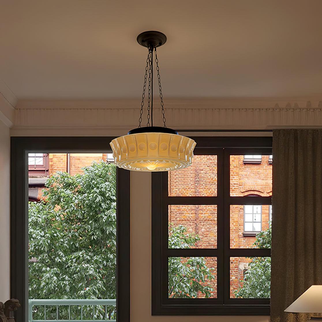 Hanging Ceiling Fixture with Dome Shade and Height-Adjustable Suspension for Kitchen Islands, Breakfast Nooks, Dining Spaces | Thomler