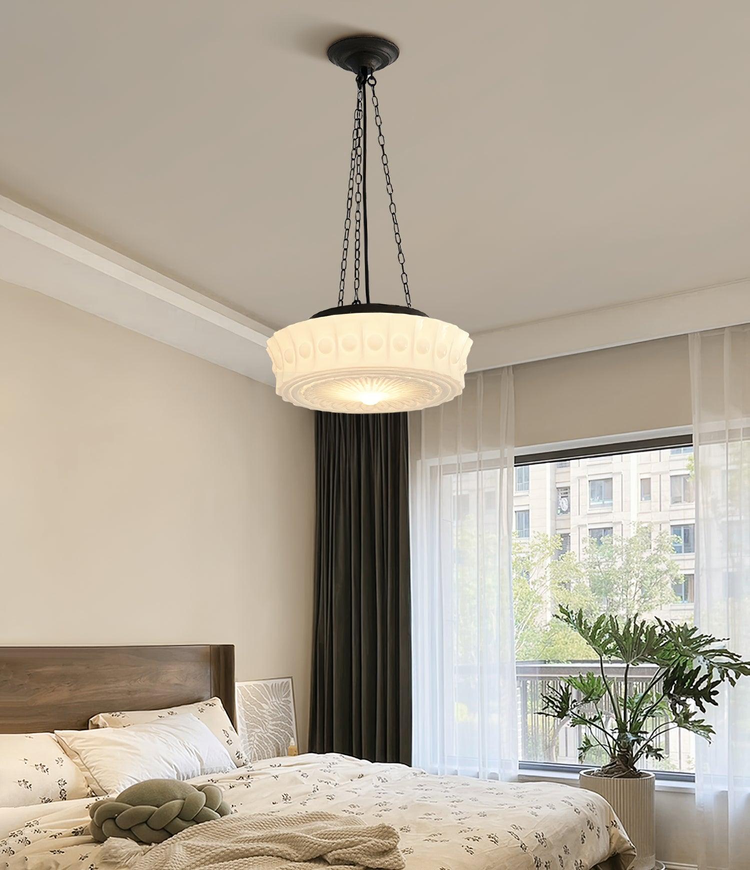 Hanging Ceiling Fixture with Dome Shade and Height-Adjustable Suspension for Kitchen Islands, Breakfast Nooks, Dining Spaces | Thomler
