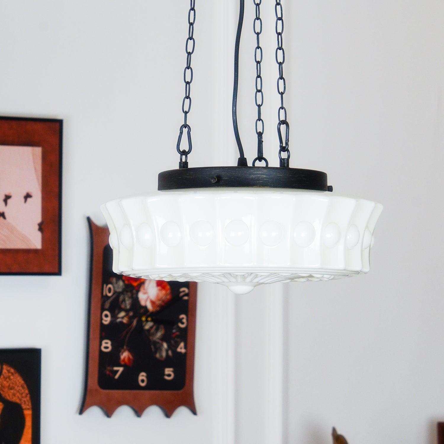 Hanging Ceiling Fixture with Dome Shade and Height-Adjustable Suspension for Kitchen Islands, Breakfast Nooks, Dining Spaces | Thomler