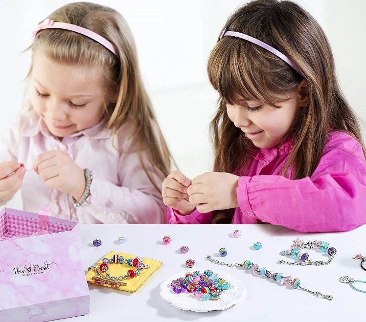 DIY Bracelet Making Kit for Kids – Creative Jewelry Craft Set with Beads & Charms | Thomler