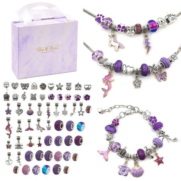 DIY Bracelet Making Kit for Kids – Creative Jewelry Craft Set with Beads & Charms | Thomler