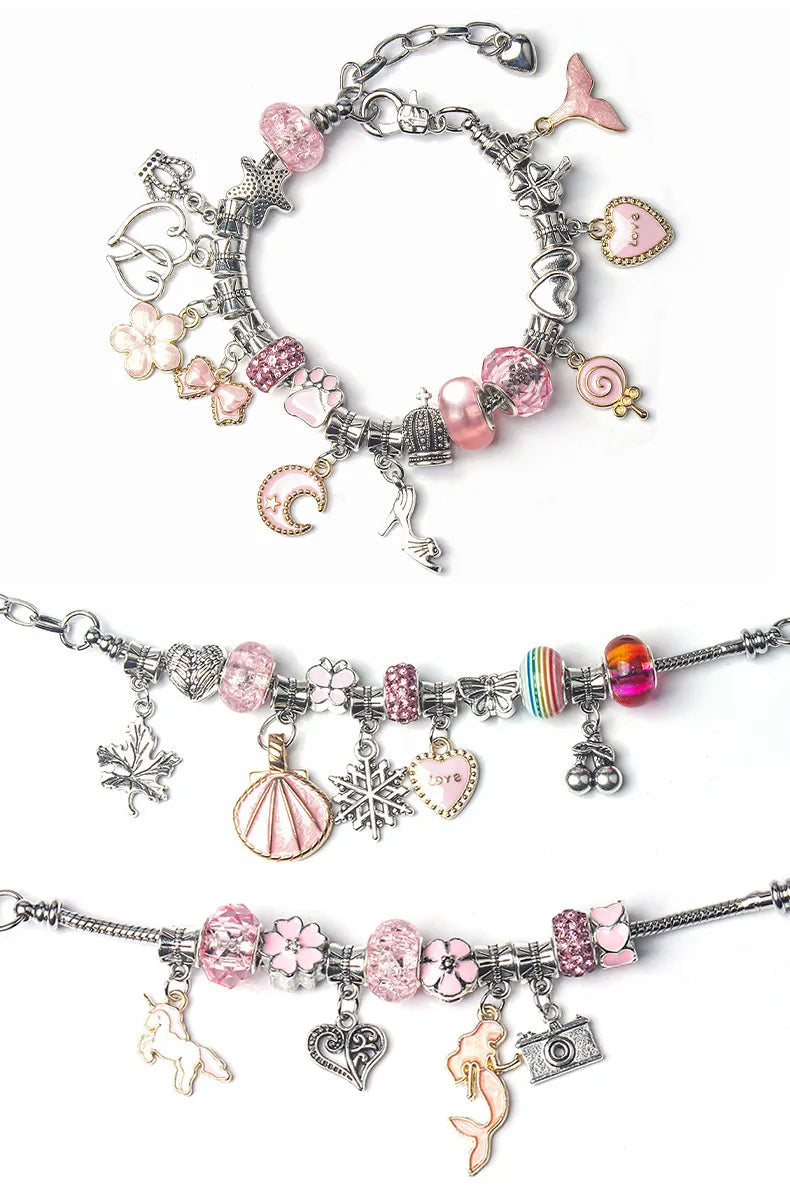DIY Bracelet Making Kit for Kids – Creative Jewelry Craft Set with Beads & Charms | Thomler