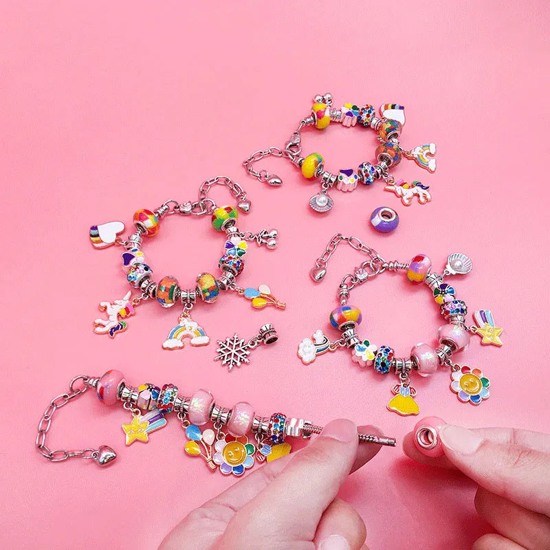 DIY Bracelet Making Kit for Kids – Creative Jewelry Craft Set with Beads & Charms | Thomler