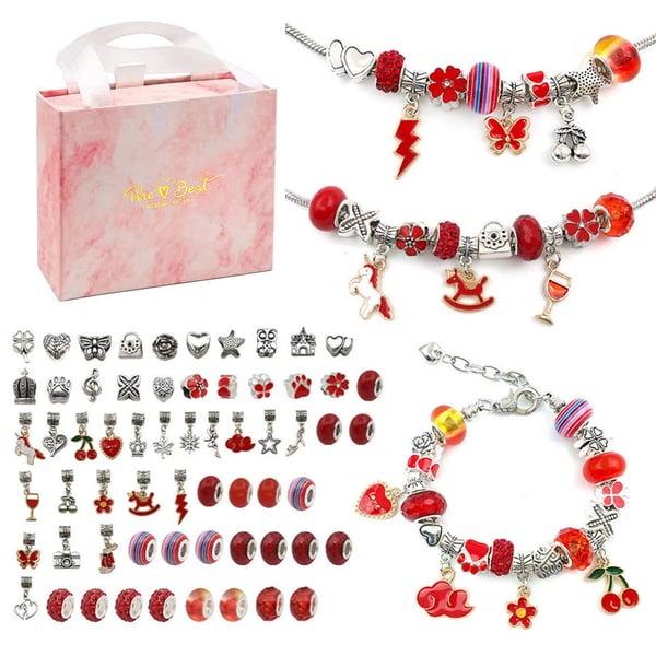 DIY Bracelet Making Kit for Kids – Creative Jewelry Craft Set with Beads & Charms | Thomler