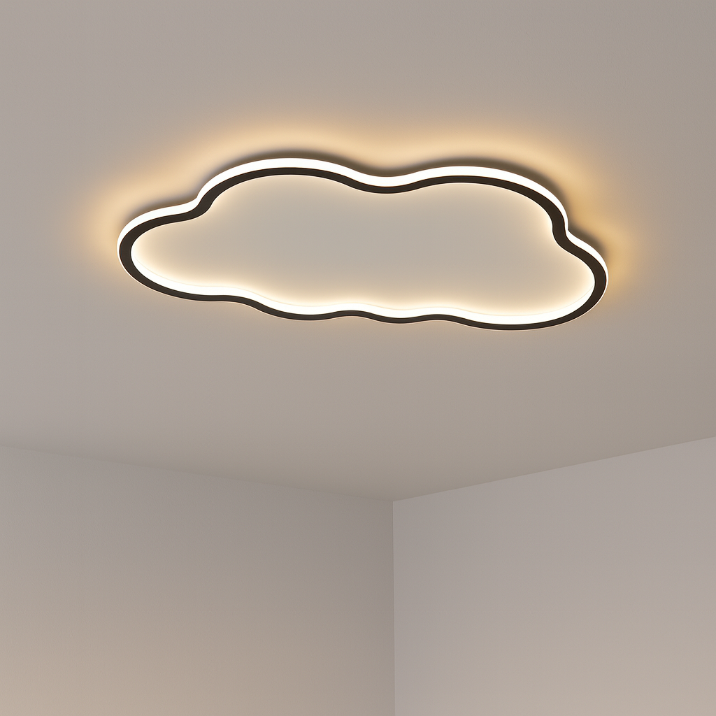 Ceiling Lamp Aluminium LED 50.0 cm White Bedroom Living Room Lighting Soft Ambient Modern Design | Thomler