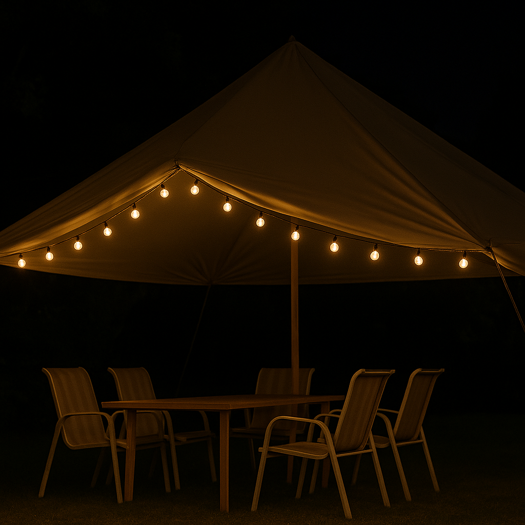 Solar Powered Outdoor String Lights Warm White LED Crystal Globe for Camping RV Patio Garden 20ft 40ft 72ft Cordless Weatherproof | Thomler