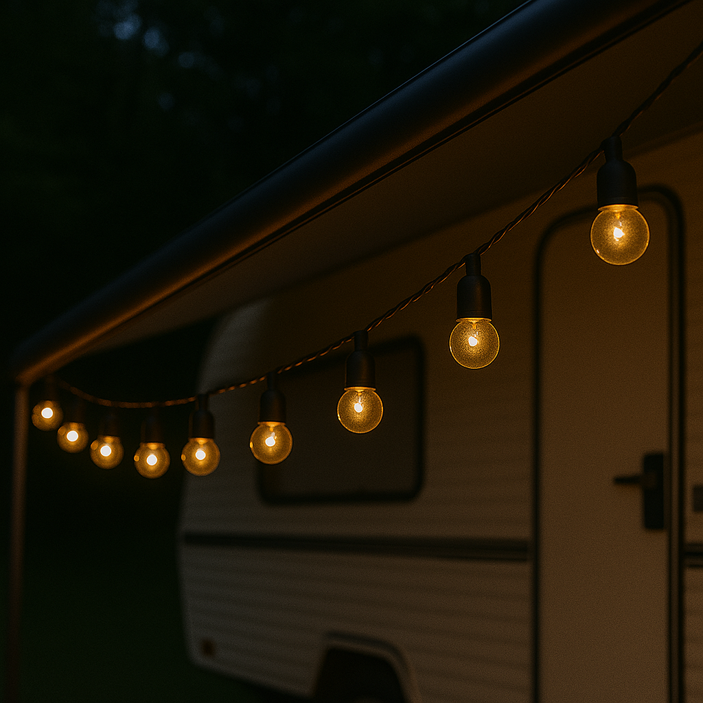 Solar-Powered String Lights with Warm White Globe Bulbs for Patio, Garden & Outdoor Events | Thomler