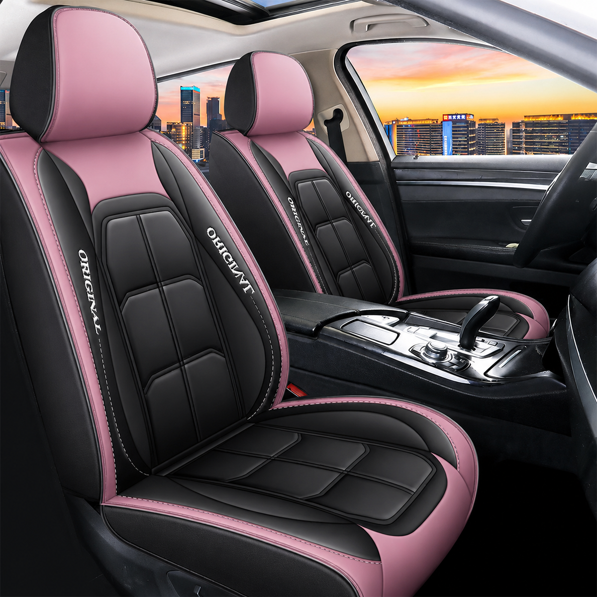 Front Seat Covers for Cars 2-Pack PU Leather – Universal Fit Sedan SUV Truck Protection Wipe-Clean Durable Interior Upgrade | Thomler