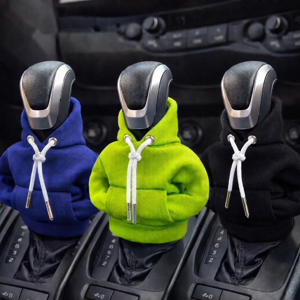 Mini Hoodie Gear Shift Cover – Playful Car Interior Accessory for Manual & Automatic Vehicles | Thomler