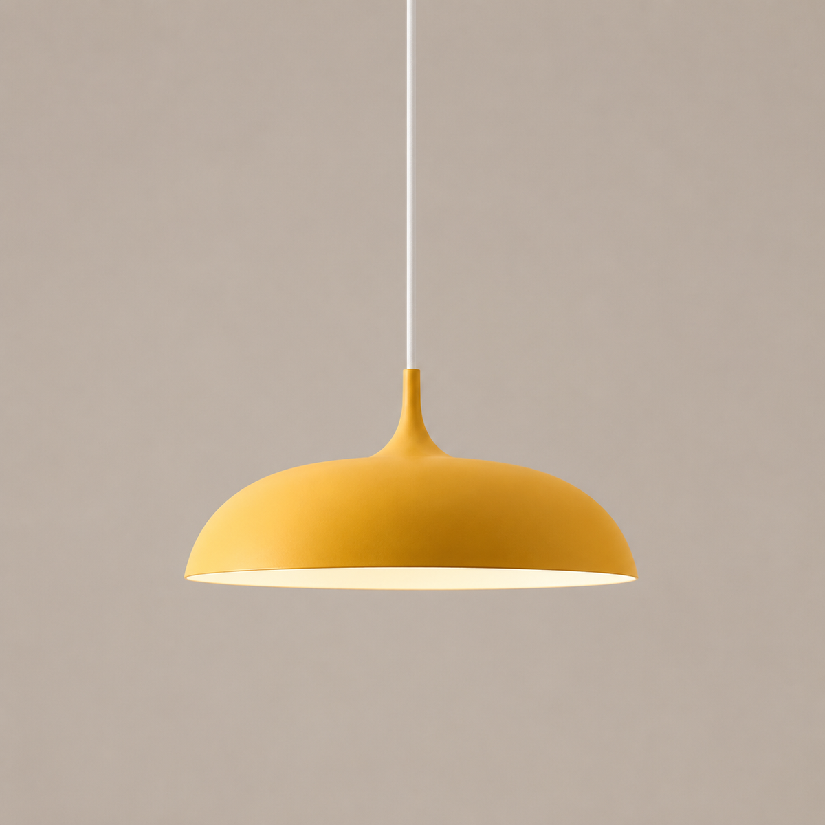 Dome Pendant Light with Adjustable Cord – Aluminum & Wood Accent for Dining Room, Kitchen Island & Reading Nook | Thomler