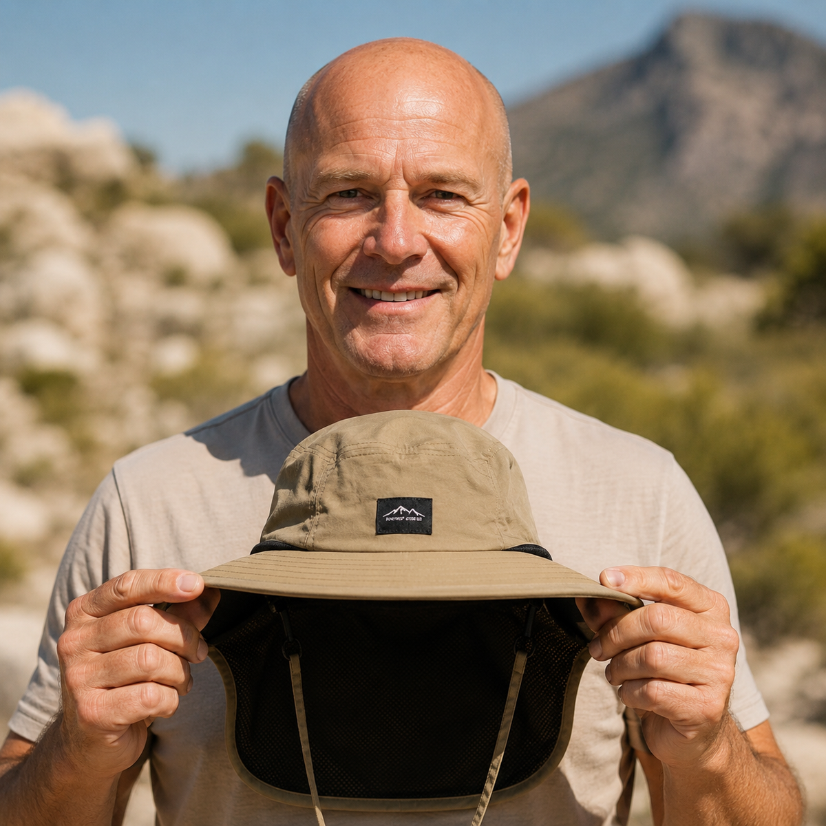 Wide-Brim Sun Hat with Full Neck Shield & UPF 50+ UV Protection for Men & Women – Quick-Dry Outdoor Headwear | Thomler