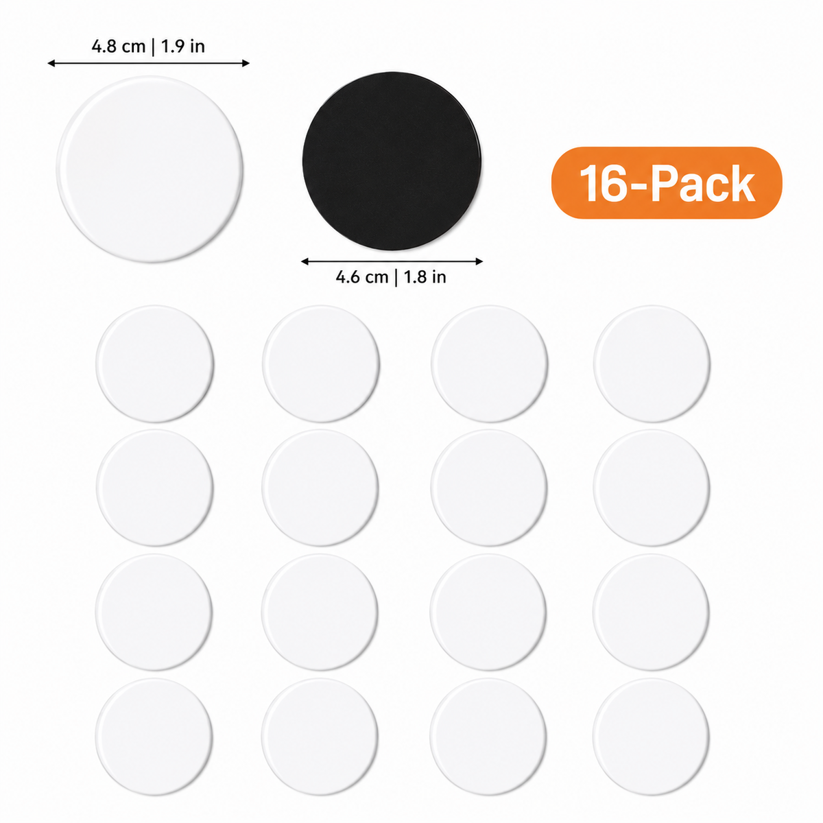 DIY Photo Fridge Magnets – Clear Acrylic Blank Magnet Set for Custom Pictures & Keepsakes – Round, Square & Rounded Edges – 9 or 16 Pack | Thomler
