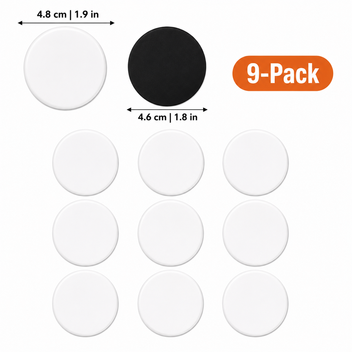 DIY Photo Fridge Magnets – Clear Acrylic Blank Magnet Set for Custom Pictures & Keepsakes – Round, Square & Rounded Edges – 9 or 16 Pack | Thomler