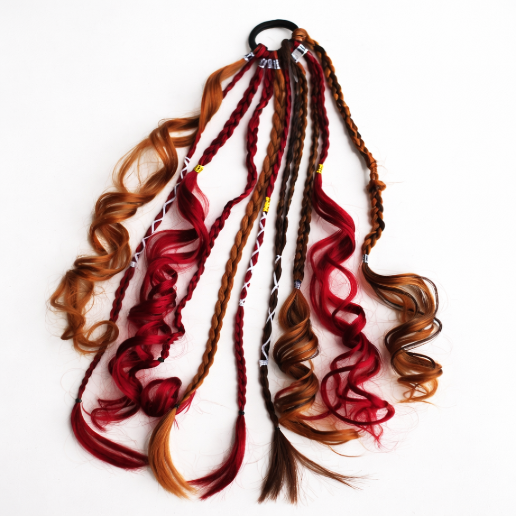 Boho Hair Extension Ponytail with Beads & Shells – Instant Festival Look for Women | Thomler