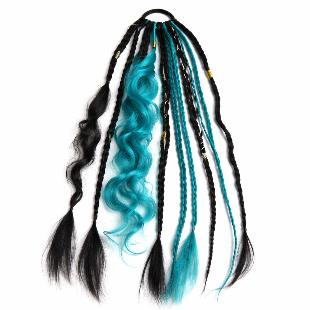 Boho Hair Extension Ponytail with Beads & Shells – Instant Festival Look for Women | Thomler