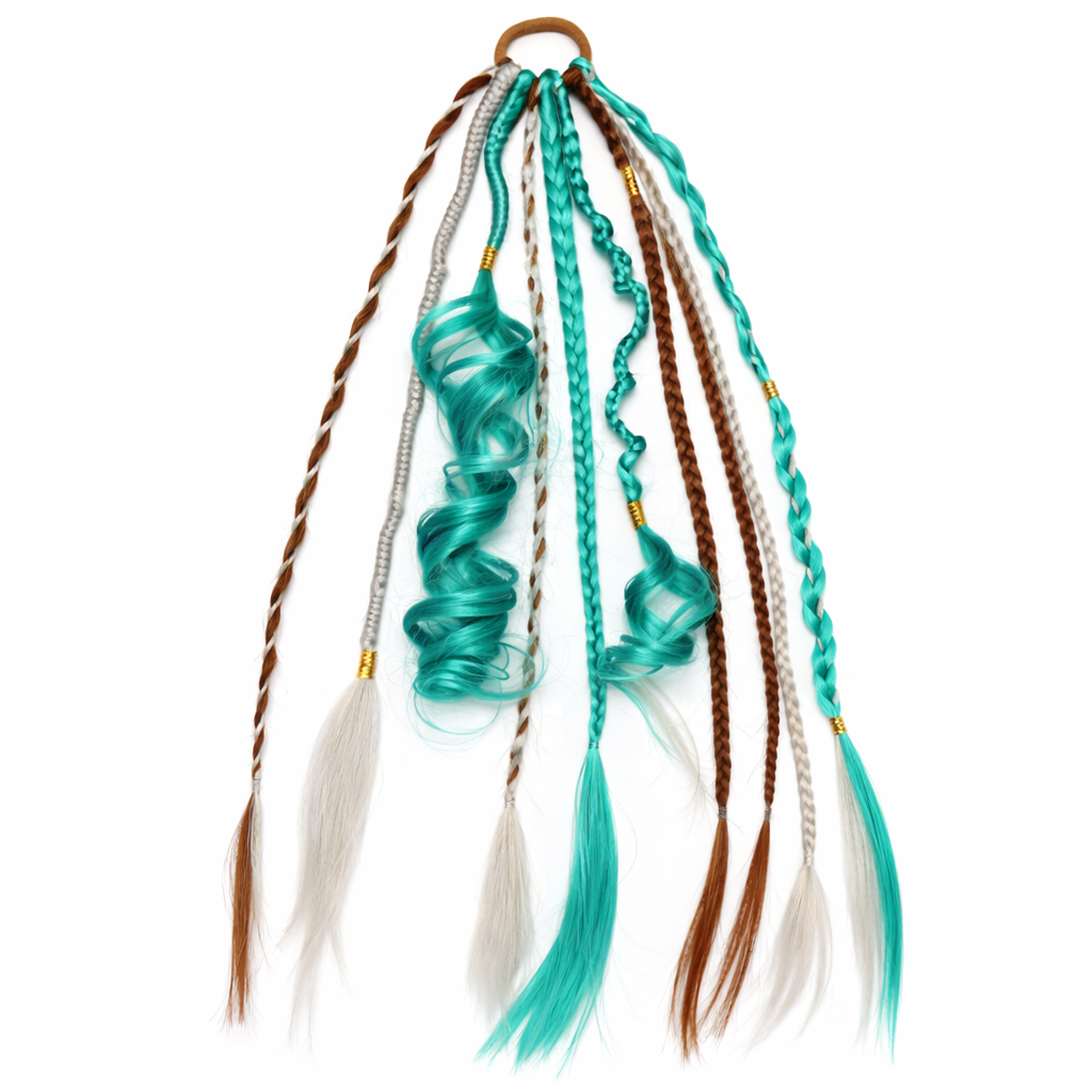 Boho Hair Extension Ponytail with Beads & Shells – Instant Festival Look for Women | Thomler