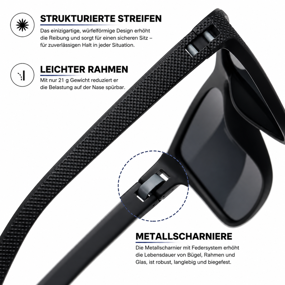 UV400 Polarized Sunglasses 3-Pack for Driving Glare Reduction Day Night Vision Protection Men Women | Thomler