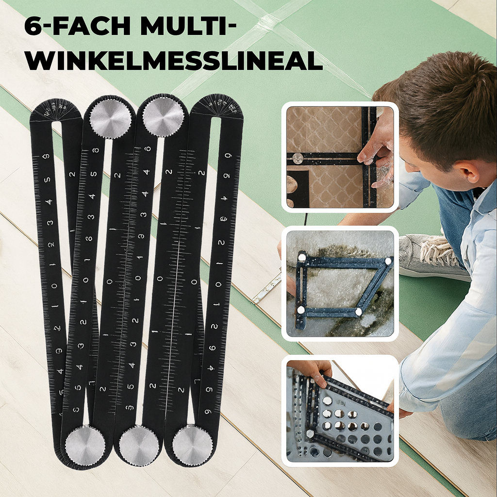 12-Segment Adjustable Angle Measurement Tool for Contours & Templates – Perfect for Tile, Wood & Metal Projects | Thomler