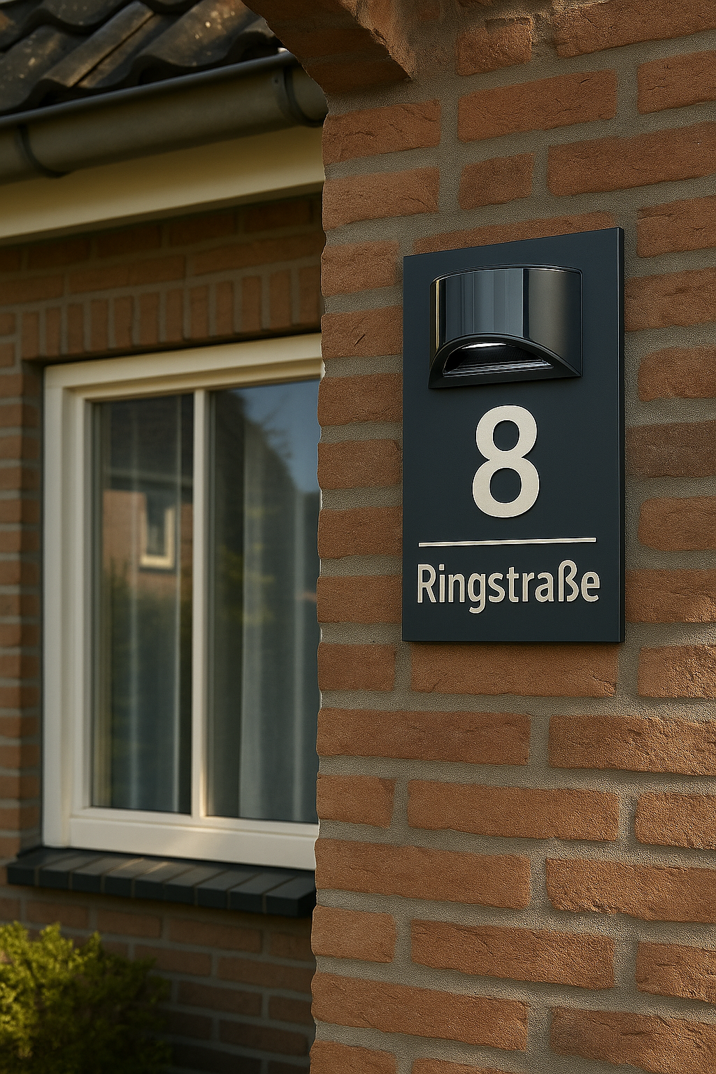 GlowSign - Personalisierte Hausnummer - mit Solarenergie beleuchtet | 50% RABATT