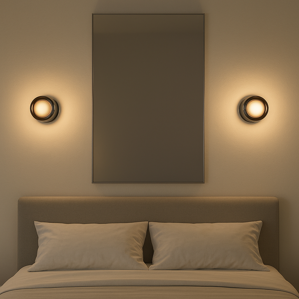Wall Lamp Glass Metal Frame 15.0 cm x 20.0 cm Transparent Bedroom Hallway Accent Lighting Ambient Wall Light | Thomler