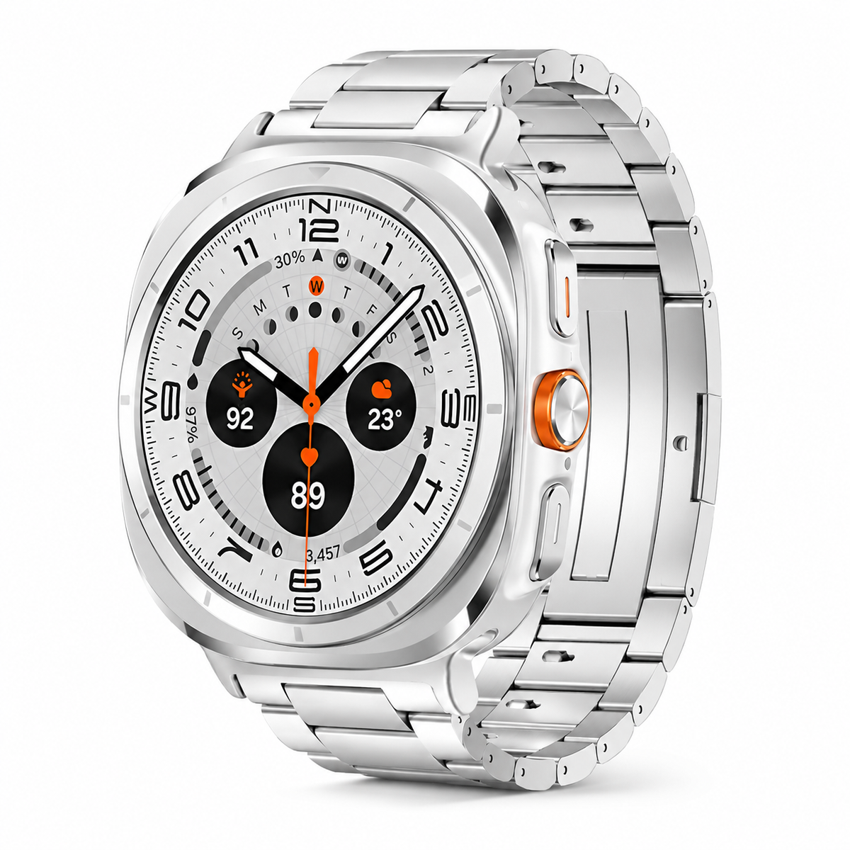 Premium Metal Link Wristband for Samsung Galaxy Watch Ultra 47mm – Titanium & Steel Construction | Thomler