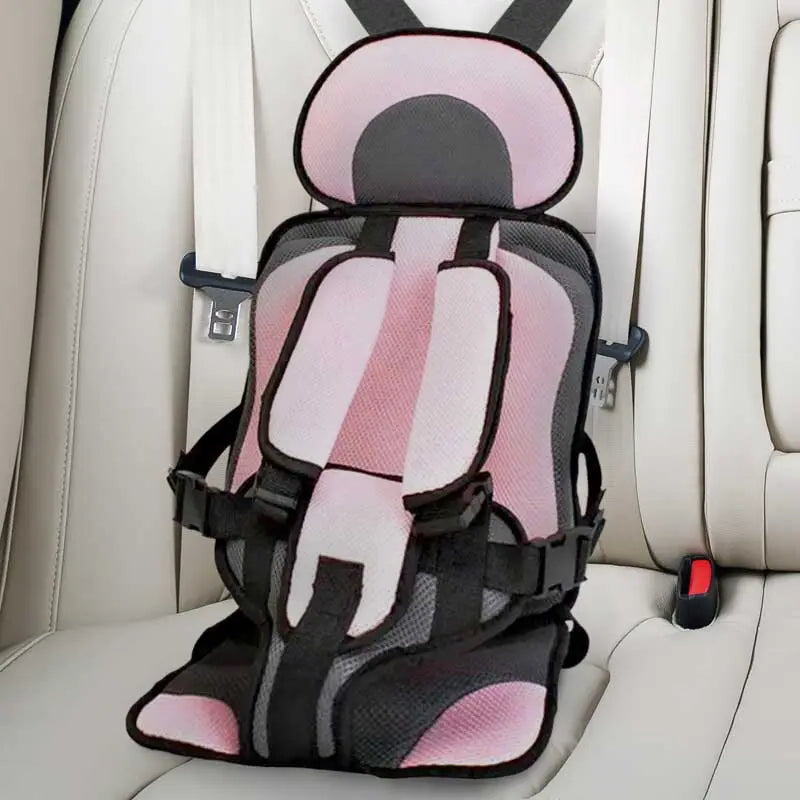 Portable Booster Seat with Safety Harness for Kids – Adjustable Travel Car Seat Cushion with Breathable Mesh and Soft Padding – Ages 0-12 | Thomler