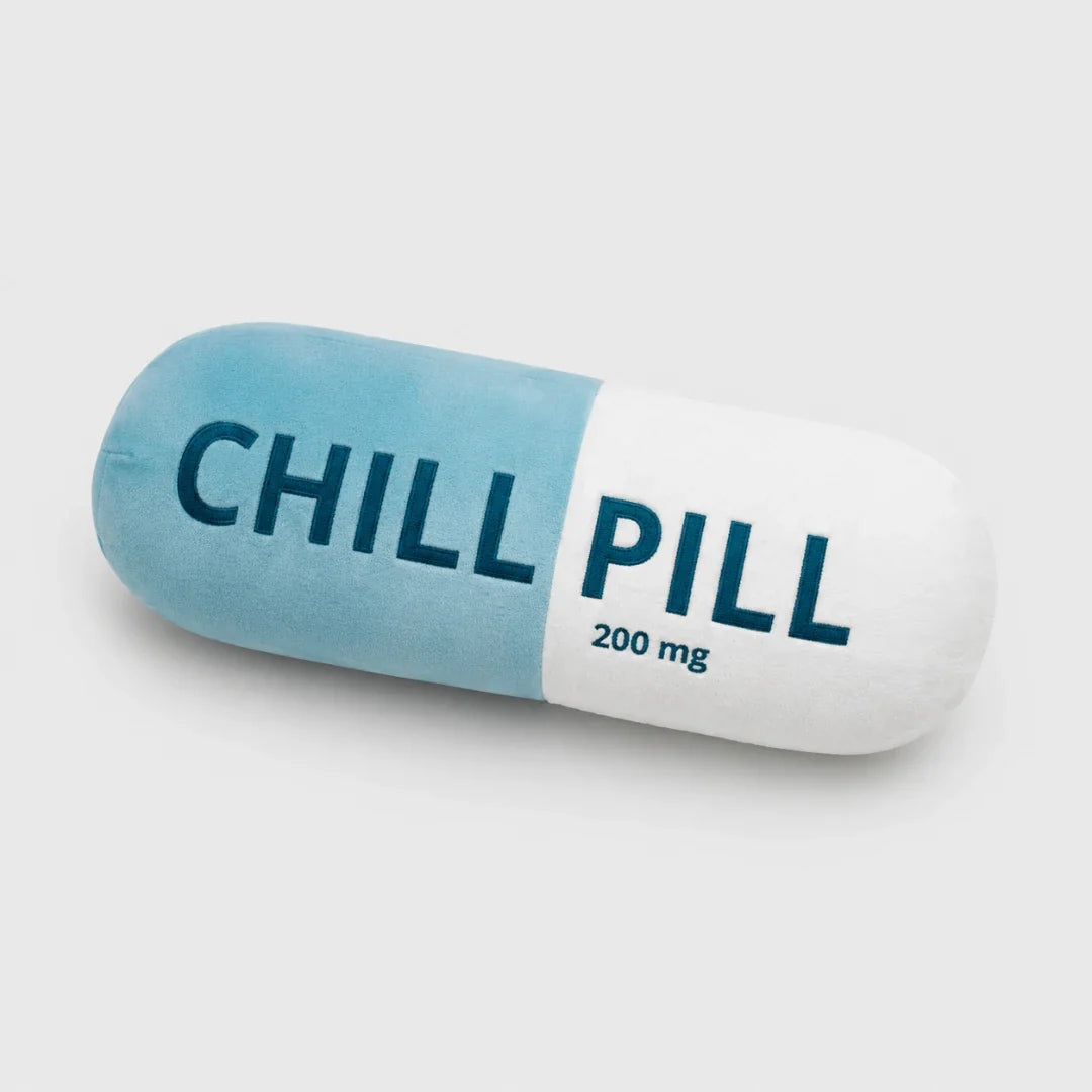 Oversized Pill-Shaped Throw Pillow – Humor & Comfort for Couch, Bed, Dorm – Soft Plush Novelty Cushion for Living Room, Office, Bedroom | Thomler