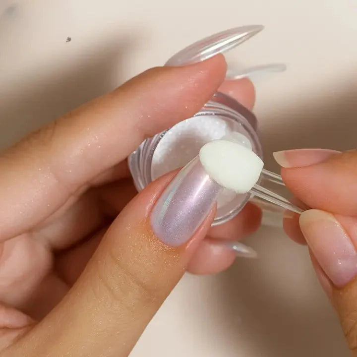 Nagelpulver Chrom Silber – Verwandelt jeden Lack in glänzendes Spiegelfinish