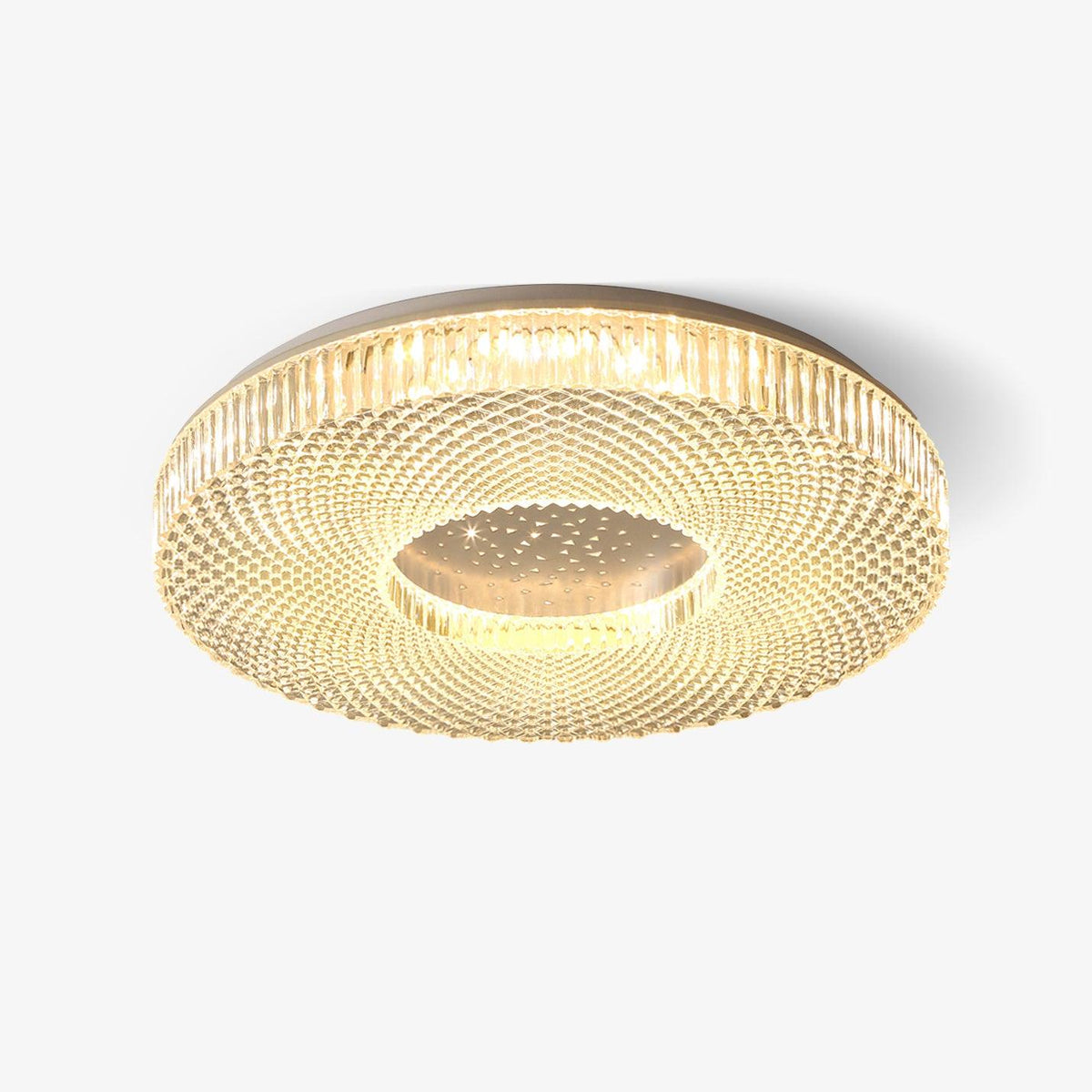 Modern LED Flush Mount Ceiling Light with Acrylic Shade – Gold or White Finish | Thomler