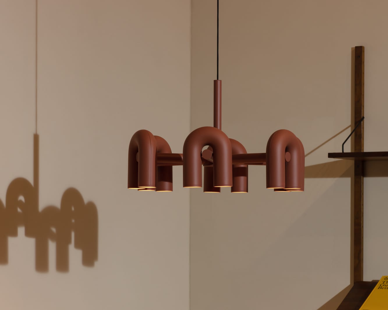 Aluminum U-Shape LED Chandelier 39.4 in Adjustable Ceiling Indoor Lighting Modern Modular Fixture for Living Room Dining Room Bedroom | Thomler