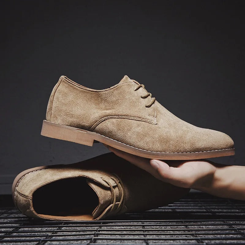 Men's Laced Suede Oxfords – Versatile Dress Shoes for Work, Events & Weekend Wear | Thomler