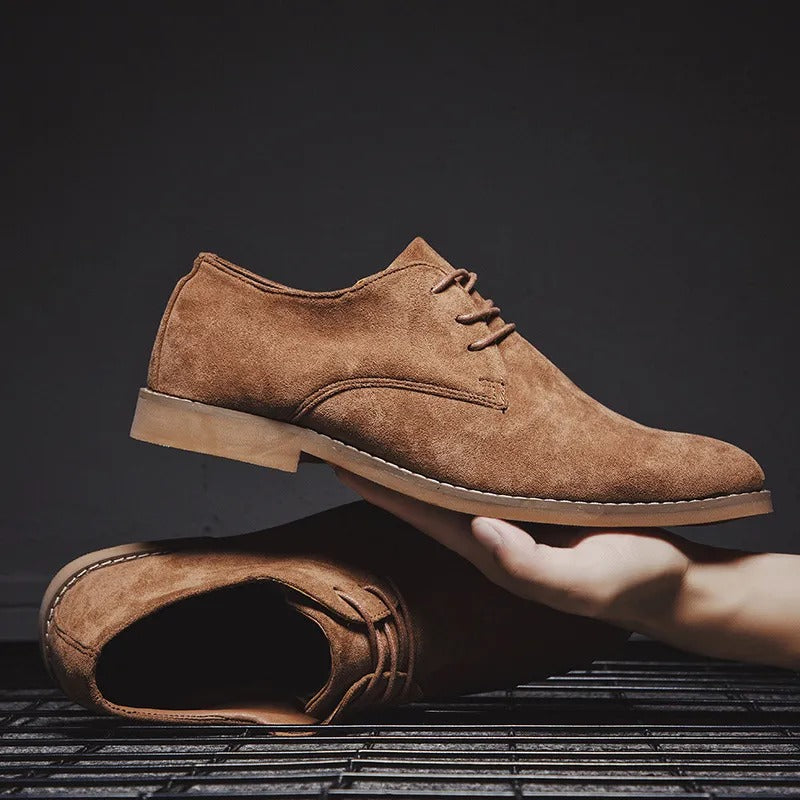 Men's Laced Suede Oxfords – Versatile Dress Shoes for Work, Events & Weekend Wear | Thomler