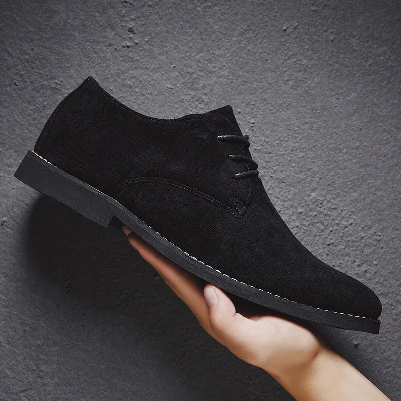Men's Laced Suede Oxfords – Versatile Dress Shoes for Work, Events & Weekend Wear | Thomler