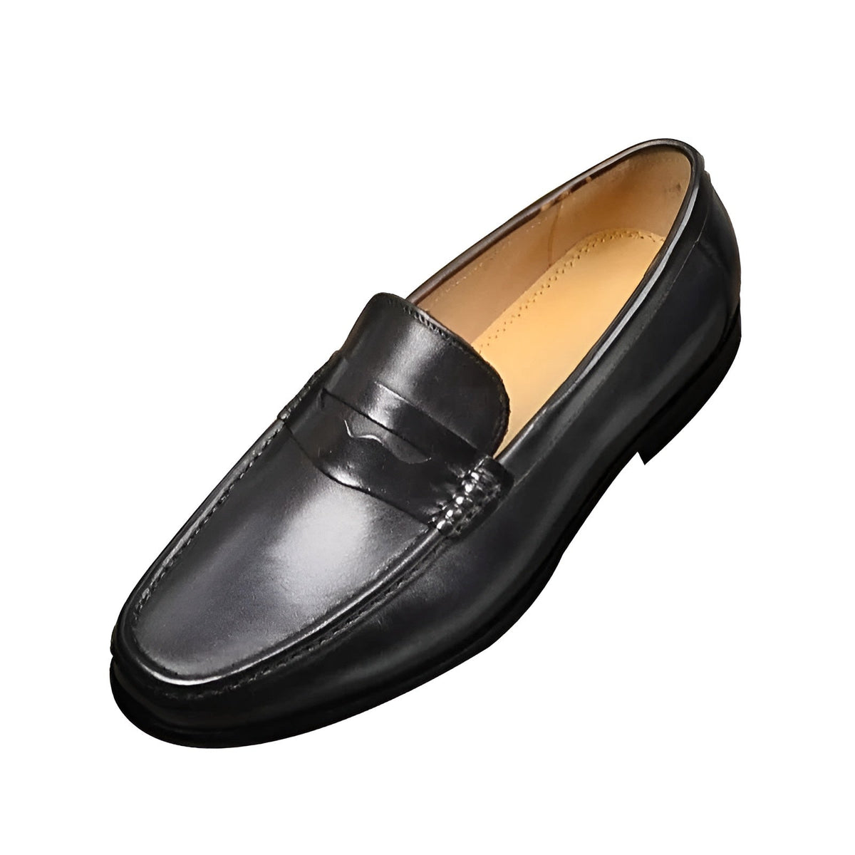 Leather Penny Loafer Shoes for Men – Professional Dress Shoes with Moc Toe & Easy Slip-On Style for Work, Office & Formal Events | Thomler