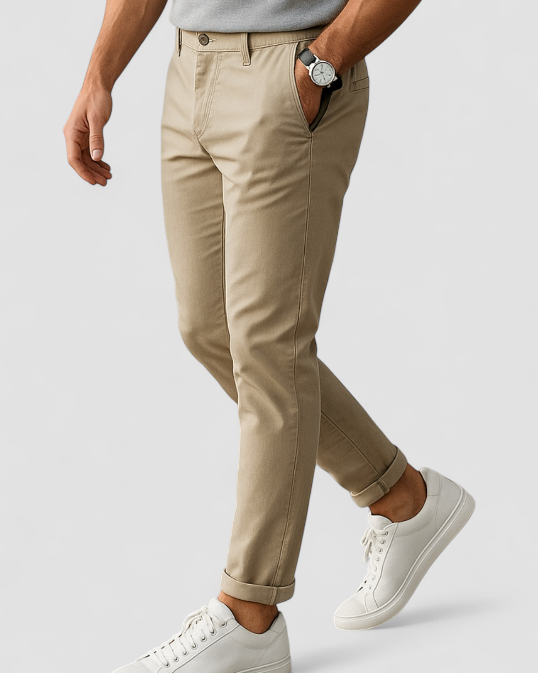Men's Tailored Dress Pants – Streamlined Silhouette with Modern Waistband Design | Thomler