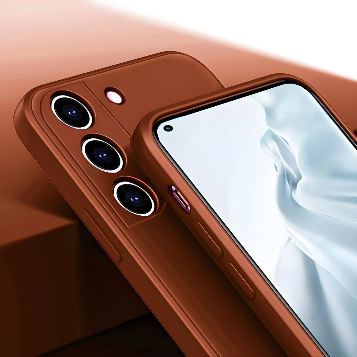 Premium Soft-Touch Silicone Phone Case for Samsung Galaxy S21-S26 | Shock-Absorbing Full-Body Protection | Wireless Charging Compatible | Thomler