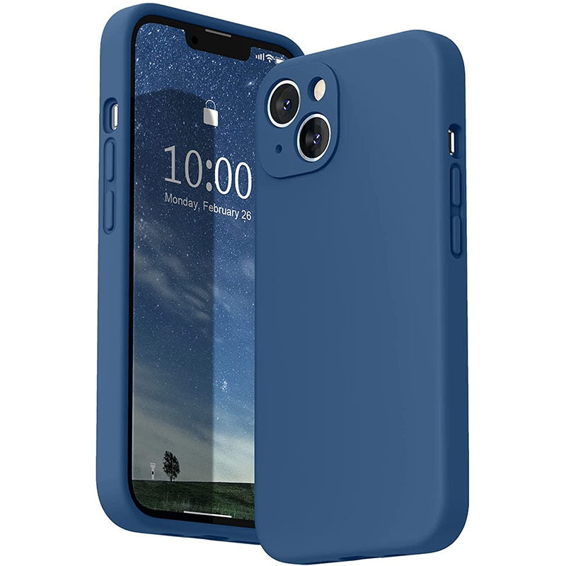 Soft-Touch Silicone Phone Case for iPhone 17, 16, Pro, Max & Air – Shock-Absorbing Protection with Anti-Fingerprint Finish | Thomler