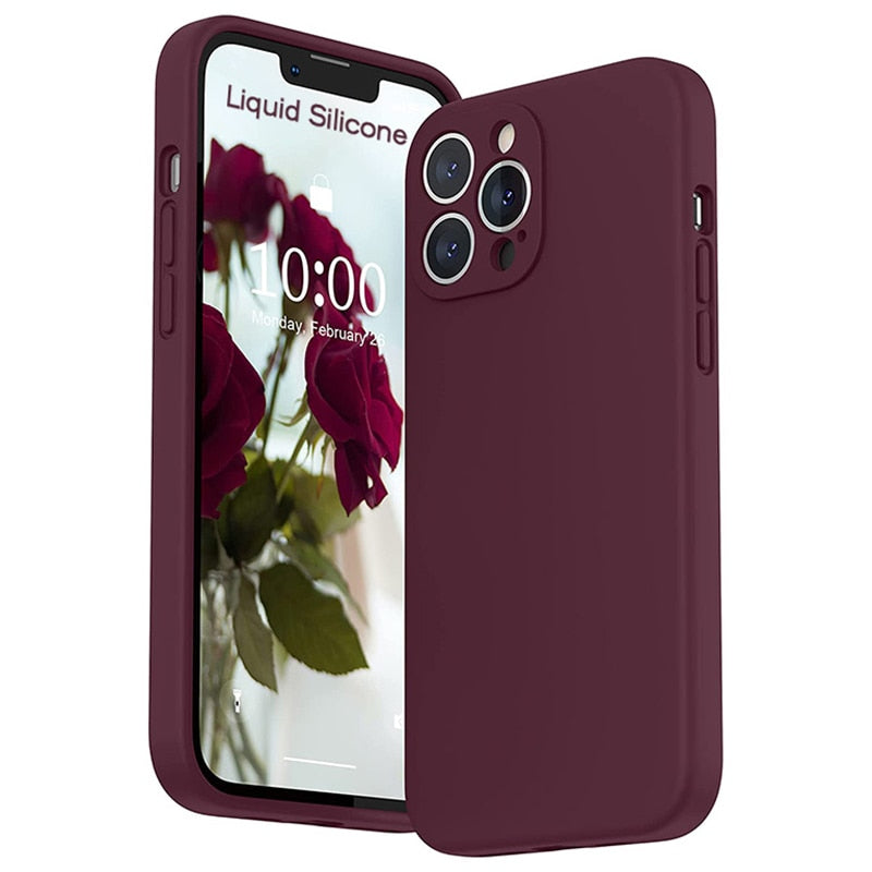 Soft-Touch Silicone Phone Case for iPhone 17, 16, Pro, Max & Air – Shock-Absorbing Protection with Anti-Fingerprint Finish | Thomler