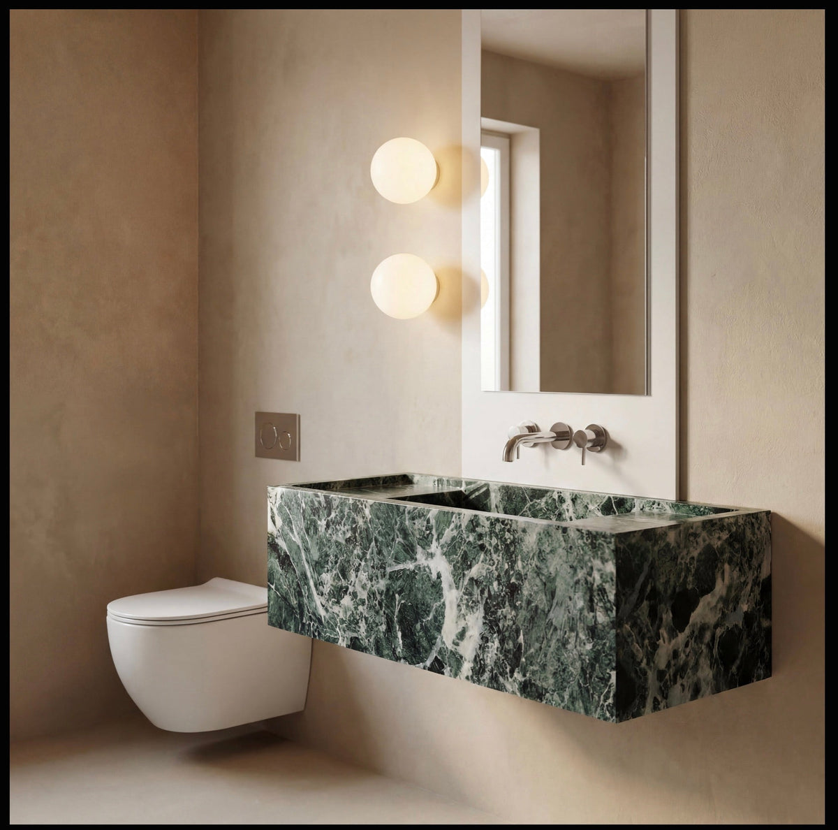 Frosted Glass LED Wall Sconce – Spherical Fixture for Bedroom, Bath & Entry | Modern Ambient Lighting | Thomler