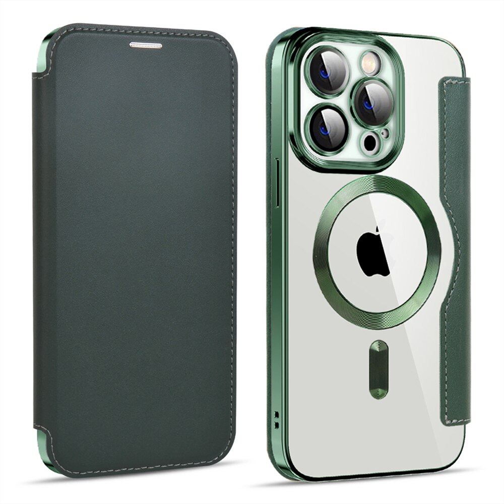 Transparent Card Holder iPhone Case with MagSafe Magnetic Wallet & RFID Protection for 12 13 14 15 16 17 Pro Max Air Plus | Thomler