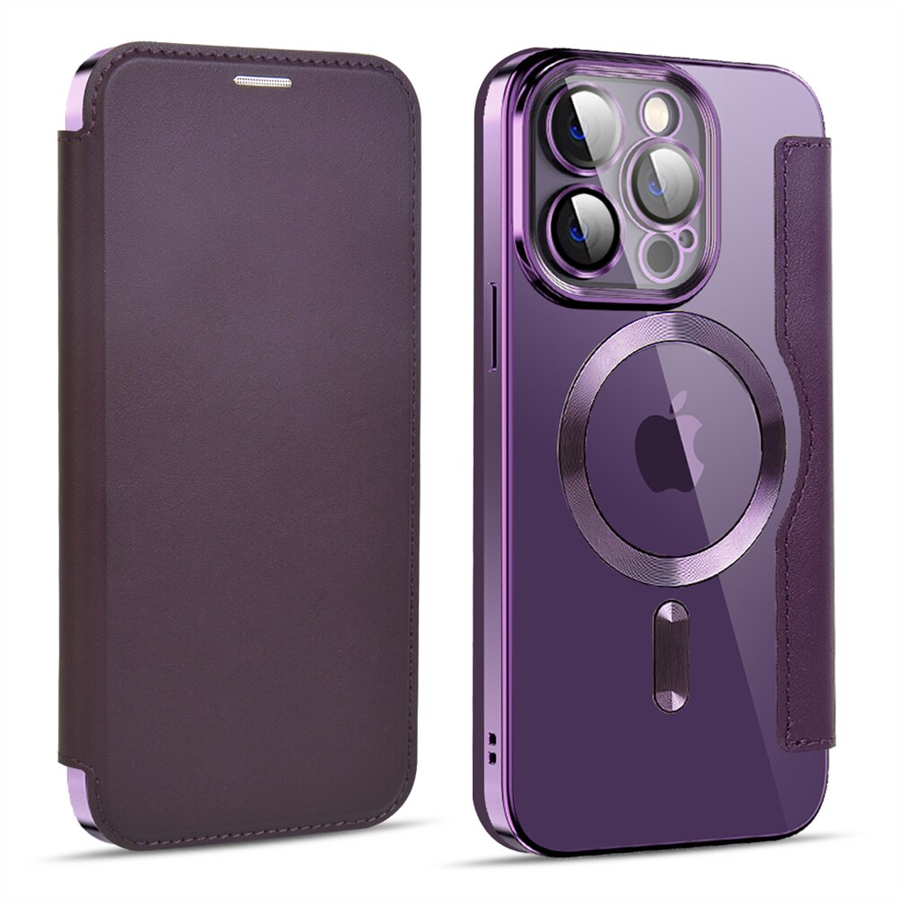 Transparent Card Holder iPhone Case with MagSafe Magnetic Wallet & RFID Protection for 12 13 14 15 16 17 Pro Max Air Plus | Thomler
