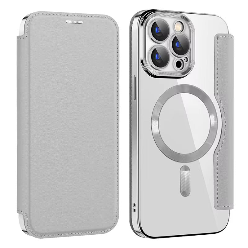 Transparent Card Holder iPhone Case with MagSafe Magnetic Wallet & RFID Protection for 12 13 14 15 16 17 Pro Max Air Plus | Thomler