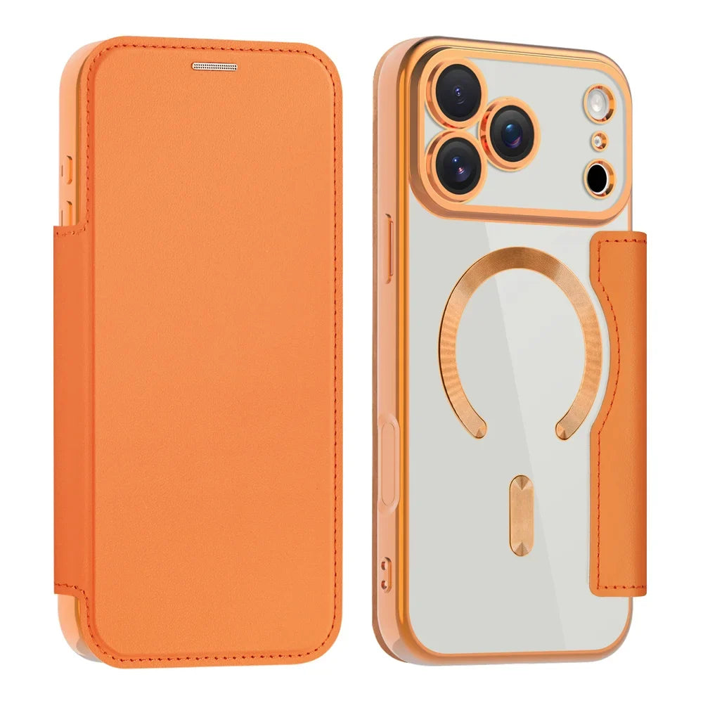 Transparent Card Holder iPhone Case with MagSafe Magnetic Wallet & RFID Protection for 12 13 14 15 16 17 Pro Max Air Plus | Thomler