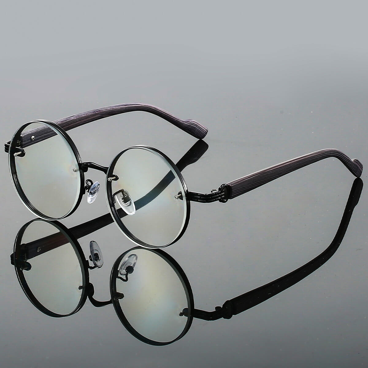 Round Vintage Sunglasses UV400 Protection Lightweight Metal Frame Gradient Lenses Retro Circle Shades for Women Men Festival Beach | Thomler