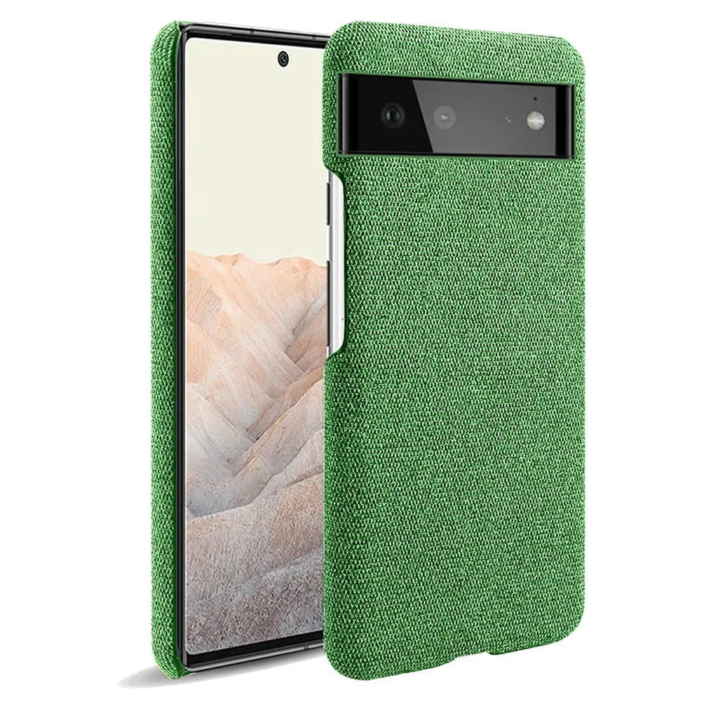 Fabric-Textured Protective Case for Google Pixel – Shock-Absorbing TPU with Raised Edges, Precision Fit for All Pixel Models 7-11 Pro XL | Thomler