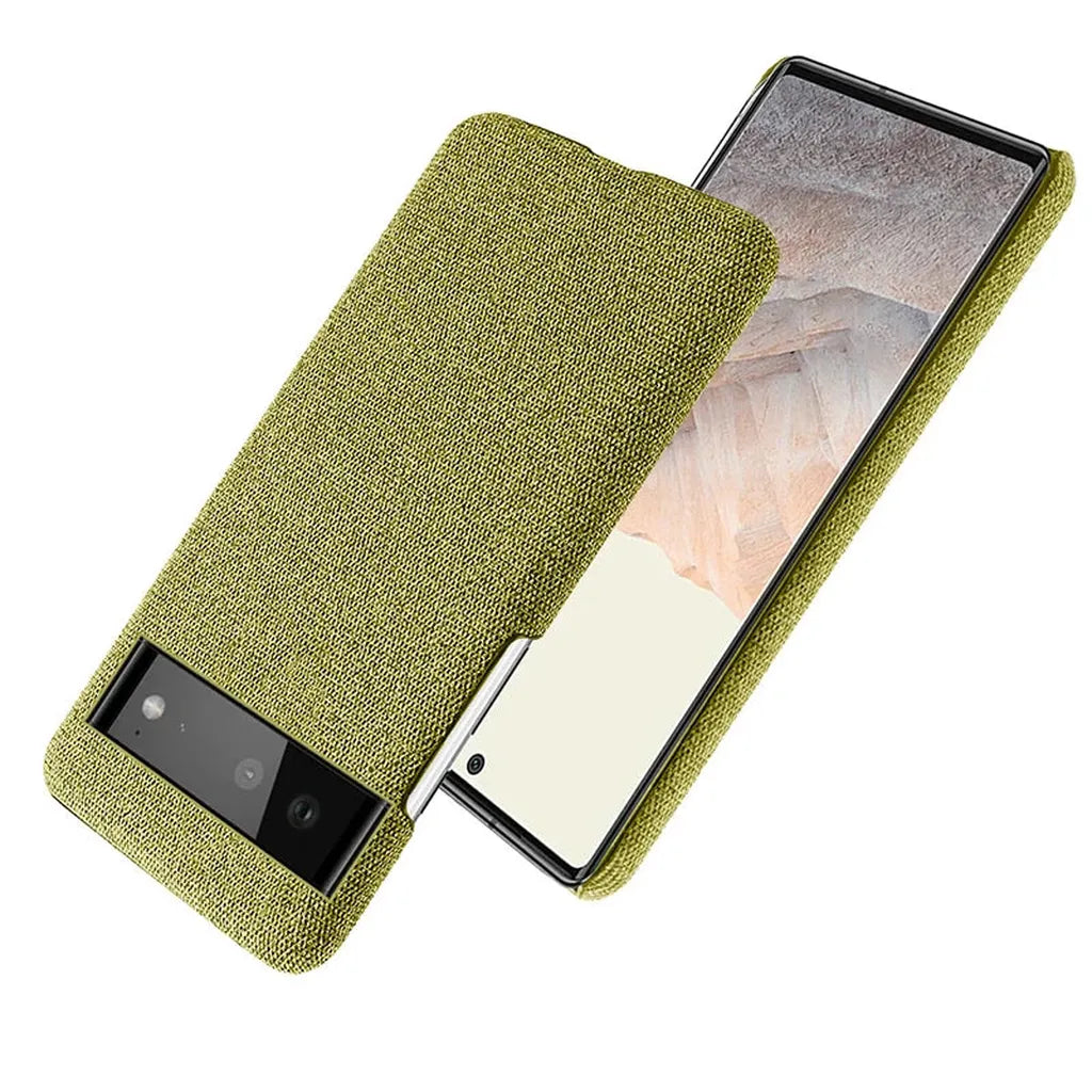 Fabric-Textured Protective Case for Google Pixel – Shock-Absorbing TPU with Raised Edges, Precision Fit for All Pixel Models 7-11 Pro XL | Thomler