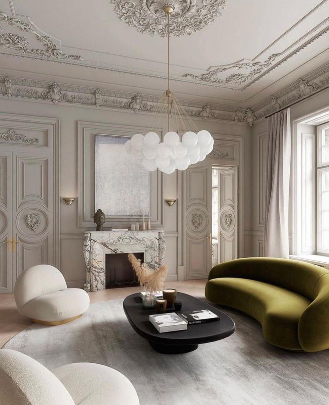 Frosted Glass Orb Chandelier 15.8 in x 33.5 in Indoor Ceiling Light 19-73 Heads Adjustable Modern Dining Room Living Room Pendant Fixture | Thomler
