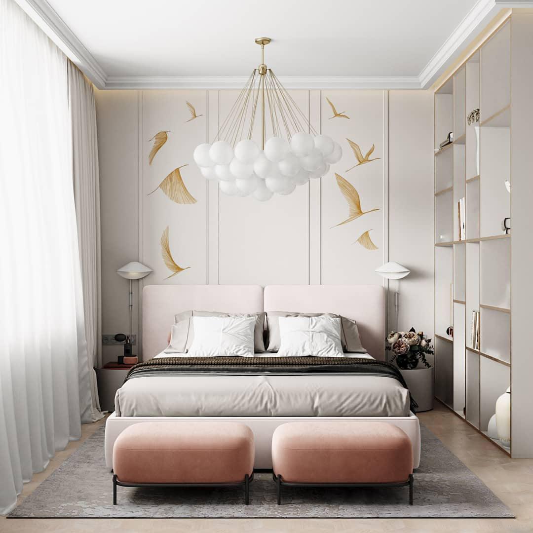 Frosted Glass Orb Chandelier 15.8 in x 33.5 in Indoor Ceiling Light 19-73 Heads Adjustable Modern Dining Room Living Room Pendant Fixture | Thomler