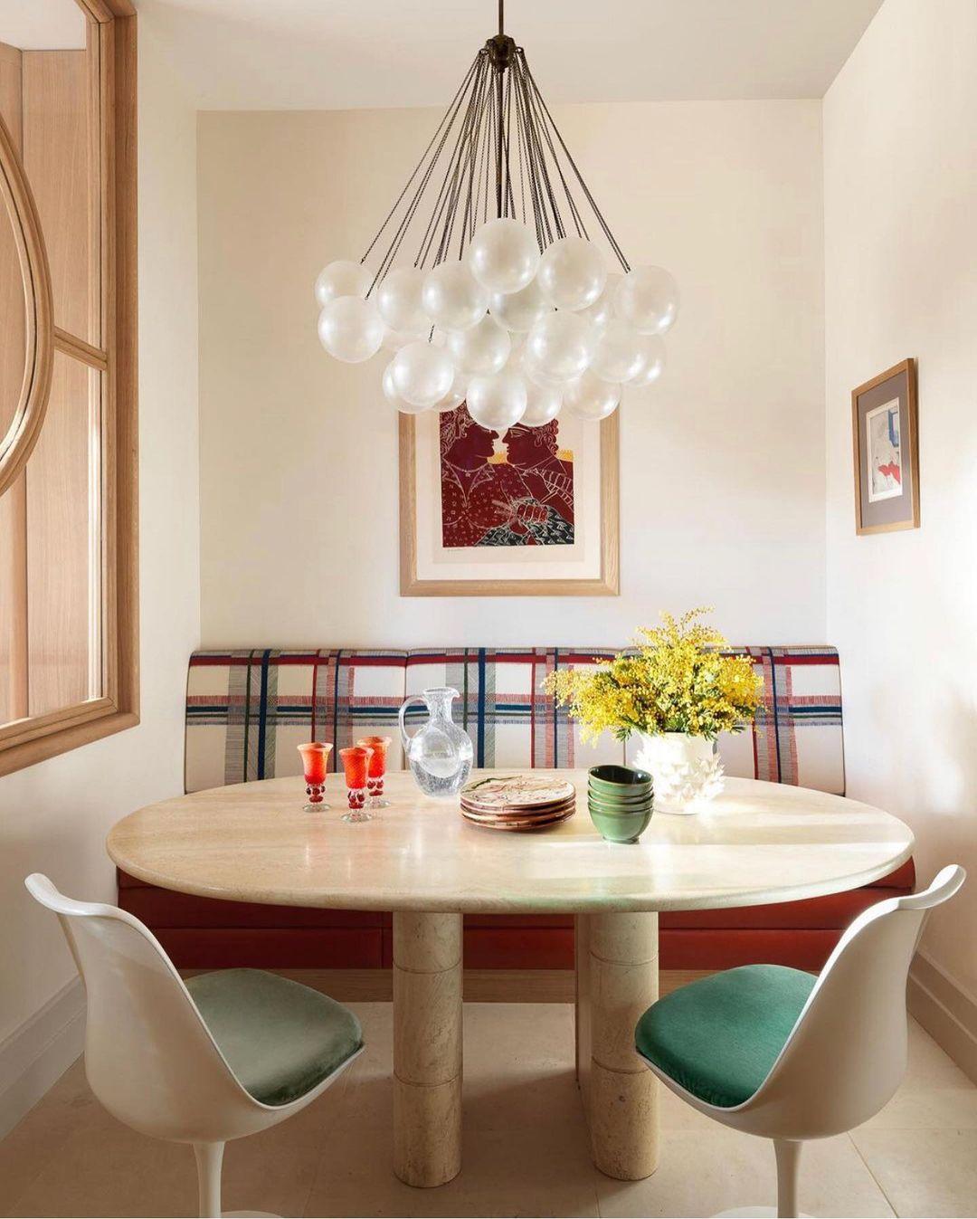 Frosted Glass Orb Chandelier 15.8 in x 33.5 in Indoor Ceiling Light 19-73 Heads Adjustable Modern Dining Room Living Room Pendant Fixture | Thomler